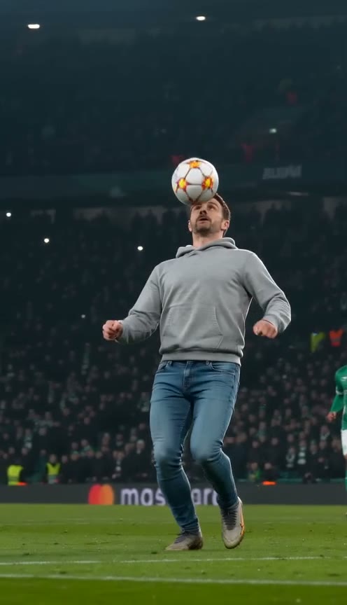 The ball drops, you kill it on your chest. The goal is wide open.